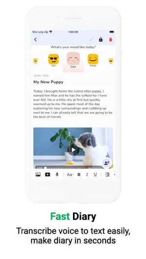 Diary with Lock, Photo, Video screenshot 2