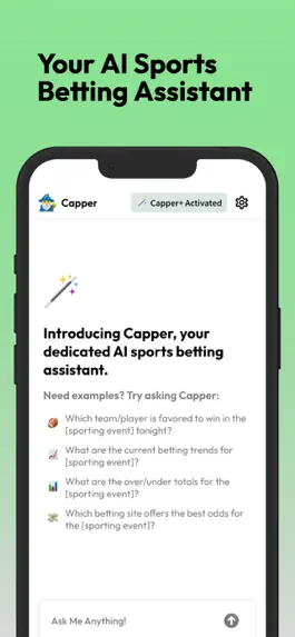 Game screenshot Capper - AI Sports Assistant mod apk