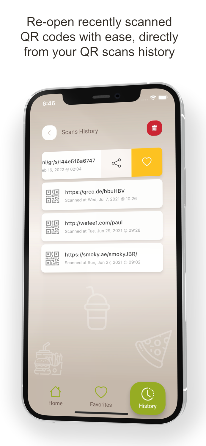 Delicious - QR Code Scanner