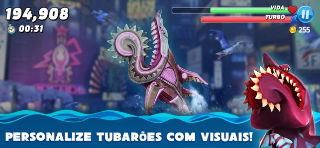 Hungry Shark está entre os melhores jogos de tubarão grátis para