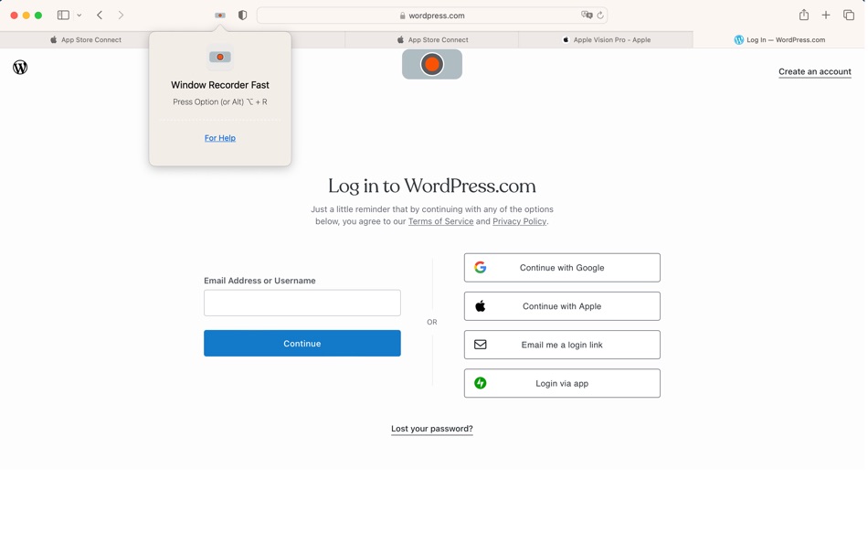 Window Recorder Fast (macOS) 由: 同梅 陈 Window Recorder Fast (macOS) 由: 同梅 陈