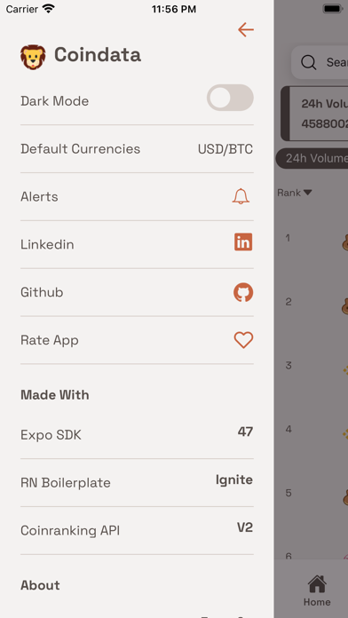 CoinData - CryptoCurrency App Screenshot