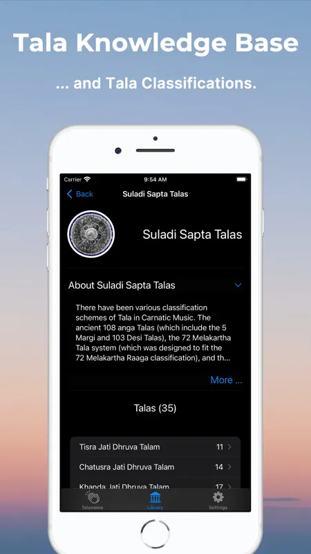 Talanome - Carnatic Metronome screenshot 6 of 10