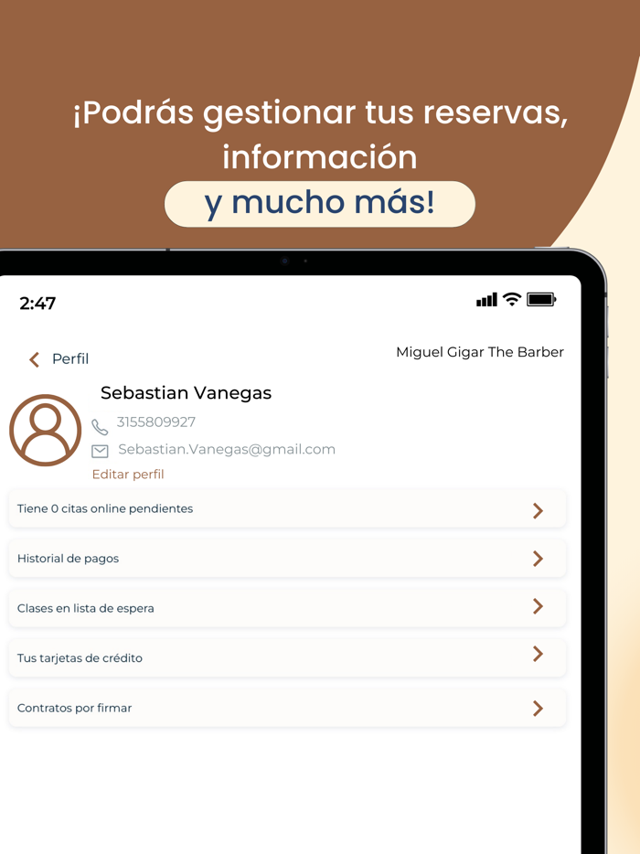 Miguel Gigar The Barber