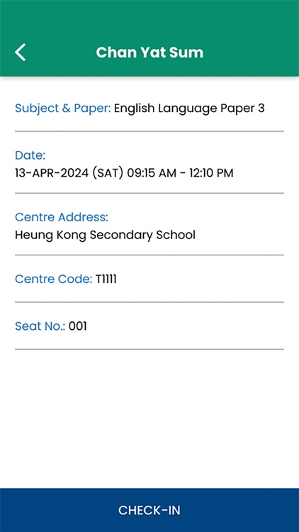 Check-in Smart (HKDSE) 報到易 screenshot-7