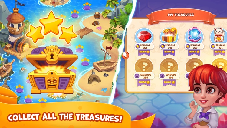 Pirate Treasures - Gems Puzzle screenshot-3