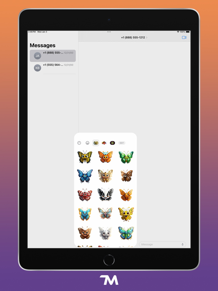 Fluttery Butterflies Stickers