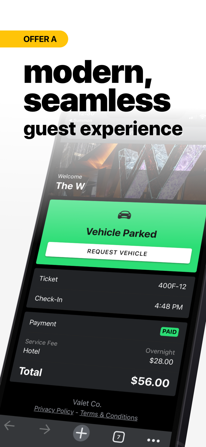 Summon Valet Operator