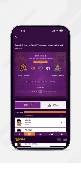 Game screenshot Pro Kabaddi Official App apk