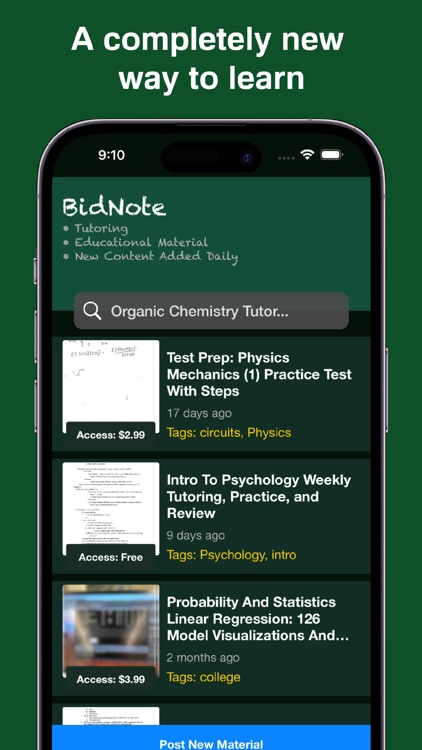 BidNote: Learn, Create, Earn