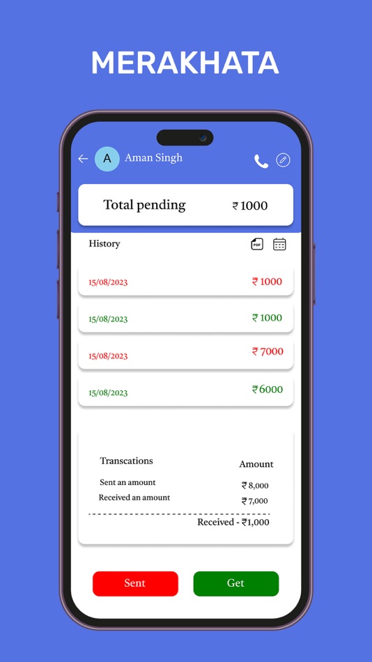 #2. MeraKhata (iOS) 由: rajesh jain
