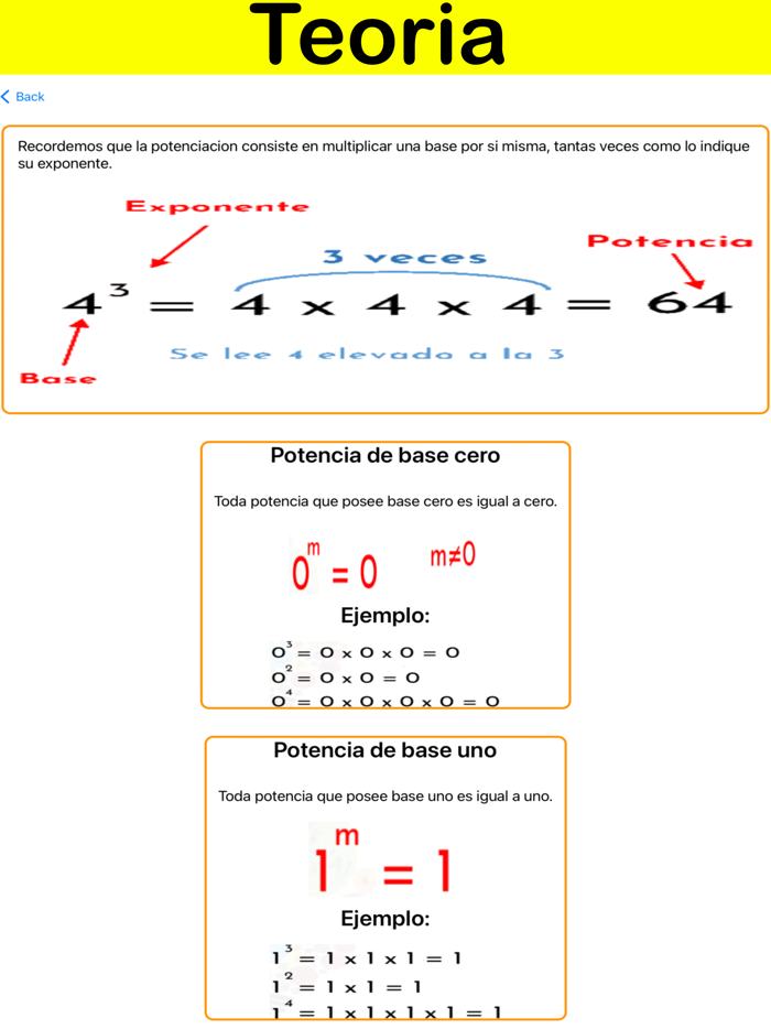 Propiedades Potencia