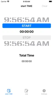 start time - time log iphone screenshot 2