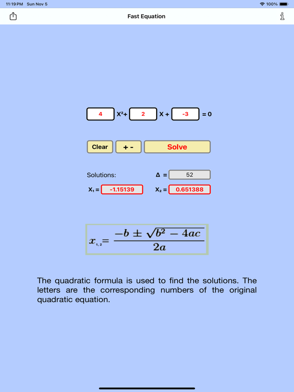 Screenshot #4 pour Fast Equation Plus