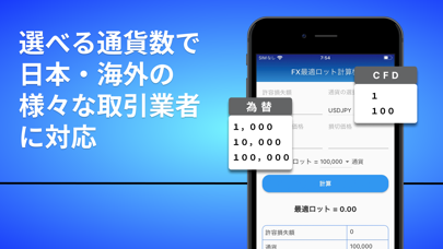 FX_最適ロット計算機～許容損失額を一定にするアプリ Screenshot