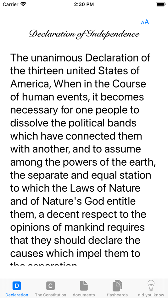 #2. Did You Know: US Constitution (iOS) By: Sigma Sky, LLC