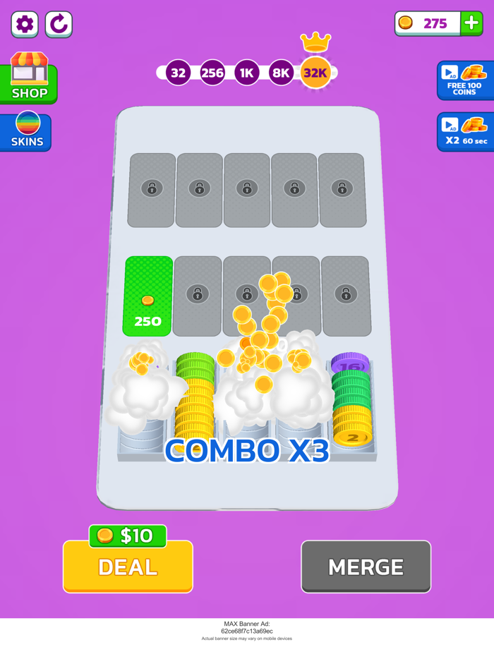 Coin Sort  Merge and Collect