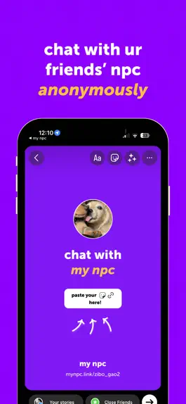 Game screenshot my npc - anonymous ai chat mod apk