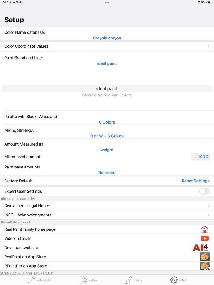 Real Paint mixing tools LITE