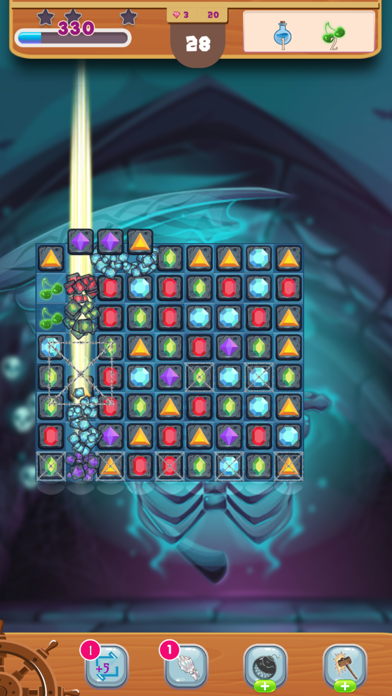 Dark Jewel Quest: Match 3 Gems Screenshot