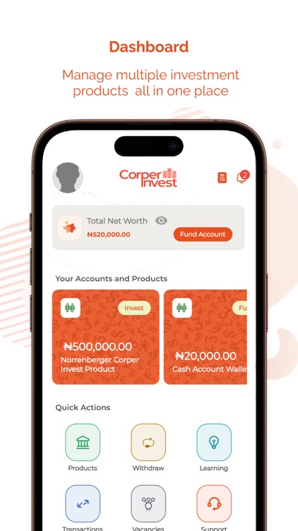 Corper Invest Mobile