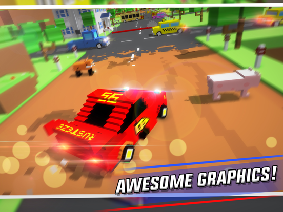 Crossy Brakes : Blocky Racer screenshot 3