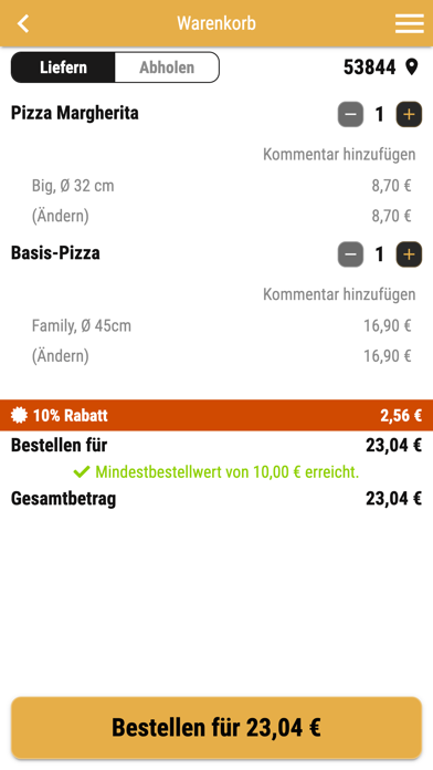 Pizza König Screenshot