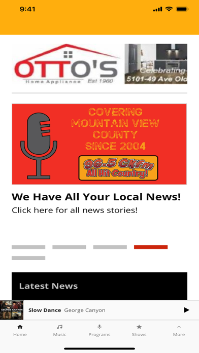 96.5 CKFM Screenshot