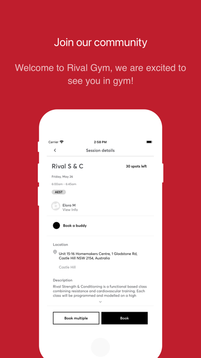 Rival Gym Screenshot