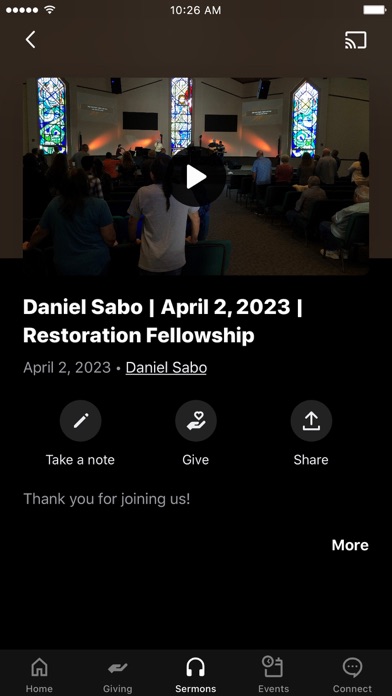 Restoration Fellowship El Paso Screenshot