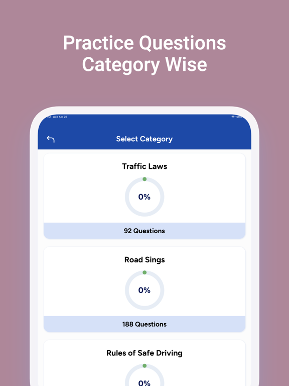 WI DMV Motorist's License Test iPad screenshot 5 - Education app