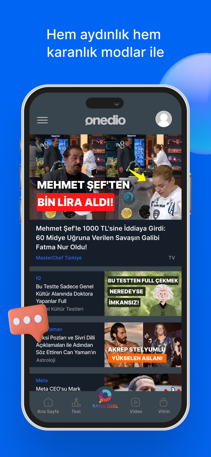 Onedio – İçerik Haber Test