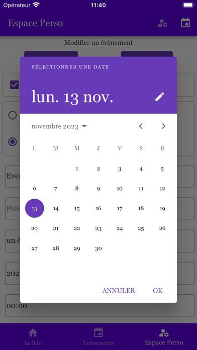 Agenda Notification Screenshot