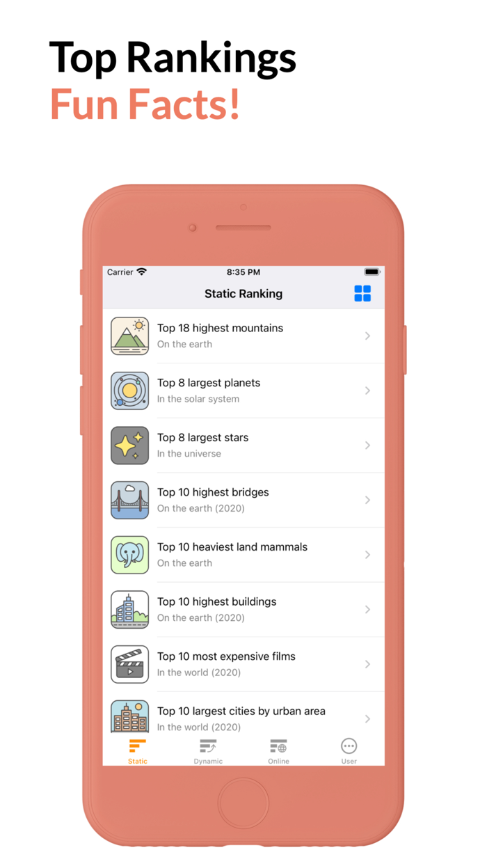 Top Rankings-List MakerRanker