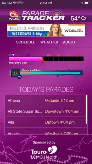 wdsu parade tracker iphone screenshot 2