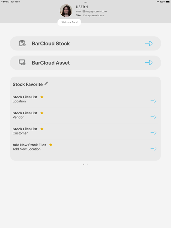 BarCloud iPad screenshot