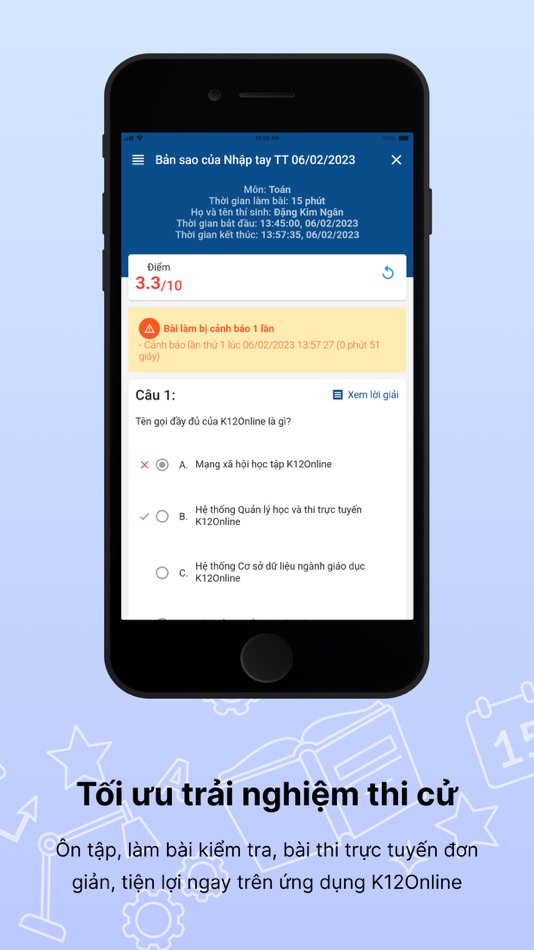 #4. K12Online TP.HCM (iOS) 由: VIETTEL BUSINESS SOLUTIONS CORPORATION – BRANCH OF VIETTEL GROUP