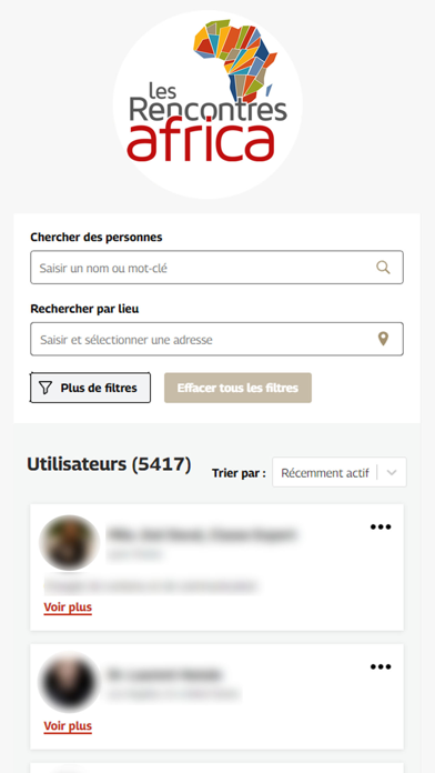 Rencontres Africa Screenshot