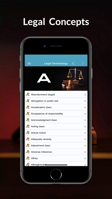 Law & Legal Terminology Screenshot