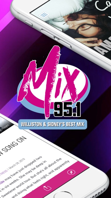 Mix 95.1 (KTHC) Screenshot