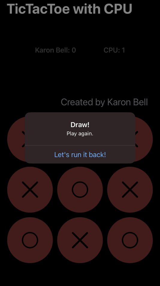 #2. Tic Tac Toe 7 Game Series (iOS) By: Karon Bell