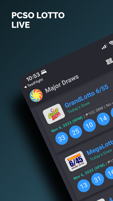 PCSO LOTTO LIVE Screenshot