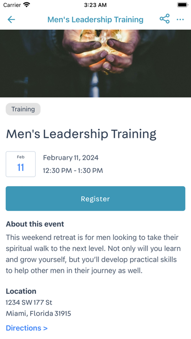 My One Church App Screenshot