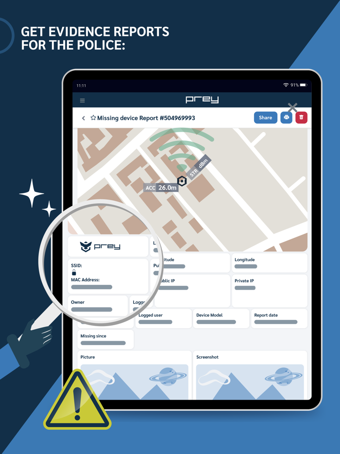 Prey Find My Phone and Security