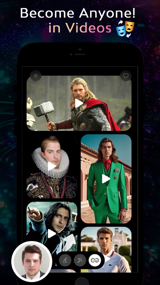 #4. FaceAI: Face Swap & AI Avatars (iOS) 由: AI World Studio