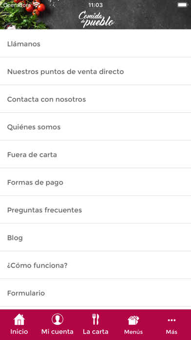 Comida de Pueblo Screenshot