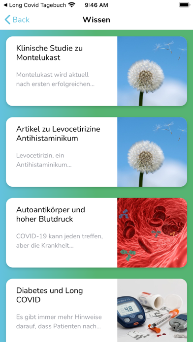 Long-Covid Tagebuch Screenshot