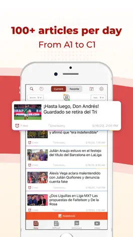 Game screenshot TODAI: Learn Spanish by news apk