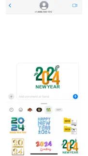 new year 2024 stickers iphone screenshot 1