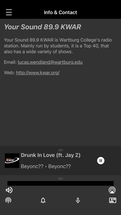 KWAR Radio Screenshot